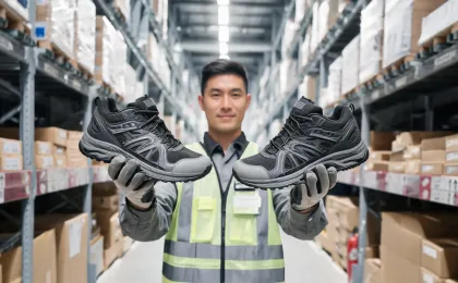Composite toe work boots