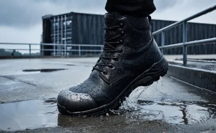 Waterproof safety boots